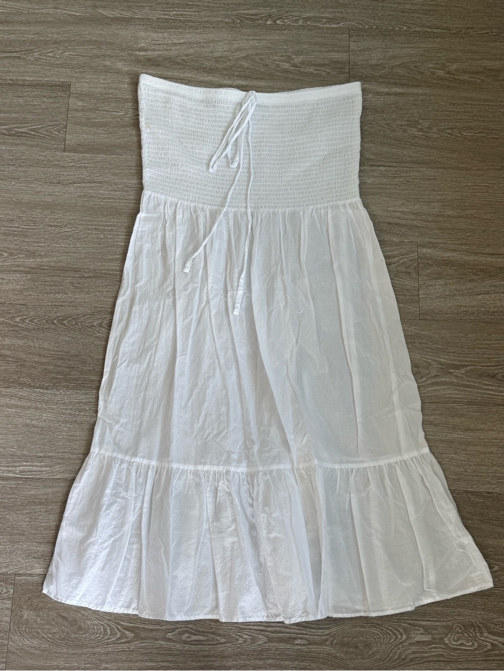 Shade&Shore White Cotton Beach Dress